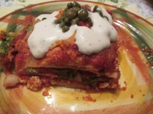 organic vegan lasagna